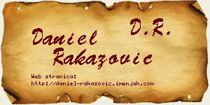 Daniel Rakazović vizit kartica
